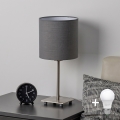 Brilagi - Lampă de masă LED NUBILA 1xE27/60W/230V antracit