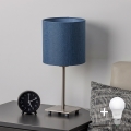 Brilagi - Lampă de masă LED NUBILA 1xE27/60W/230V bleumarin