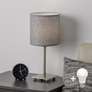 Brilagi - Lampă de masă LED NUBILA 1xE27/60W/230V gri