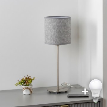 Brilagi - Lampă de masă LED NUBILA 1xE27/60W/230V, gri