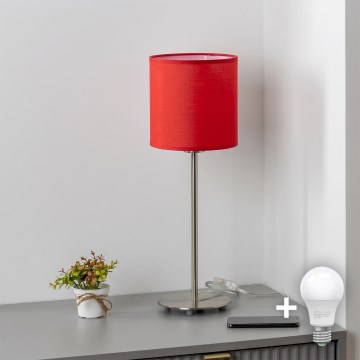 Brilagi - Lampă de masă LED NUBILA 1xE27/60W/230V roșie