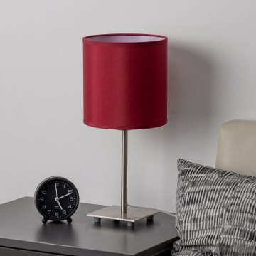 Brilagi - Lampă de masă LED NUBILA 1xE27/60W/230V roșie pompeiană
