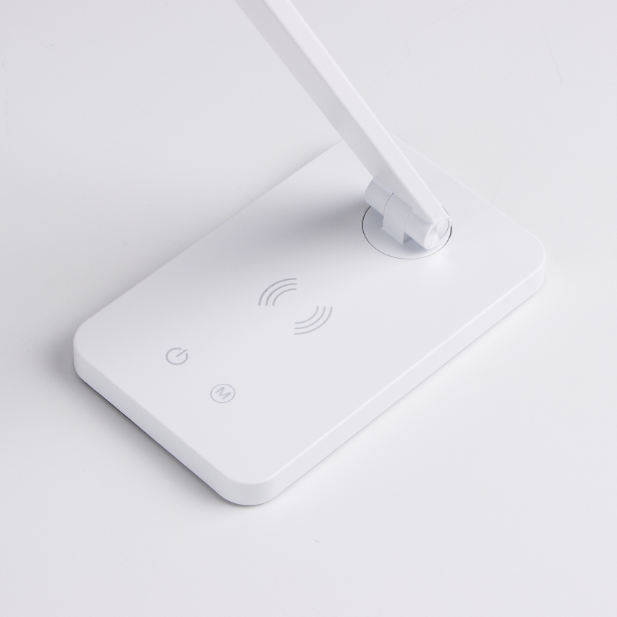 Brilagi - Lampă de birou tactilă LED dimabilă cu încărcare wireless QI MODO CHARGE LED/7W/5V 3000/4000/6000K albă