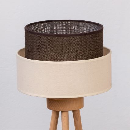 Brilagi - Lampă de masă LED stil BOHO 1xE27/15W/230V crem/maro