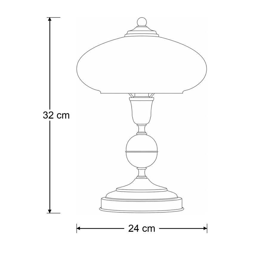 Brilagi - Lampă de masă MOLLERO 1xE14/11W/230V bronz/patină