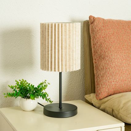 Brilagi - Lampă de masă NORDIC WAVE 1xE27/15W/230V in/negru