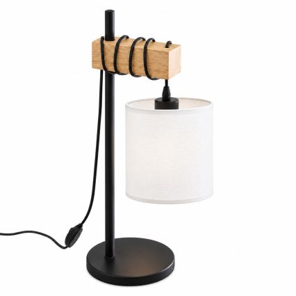 BRILAGI - Lampă de masă NUBILA 1xE27/40W/230V maro/negru/alb