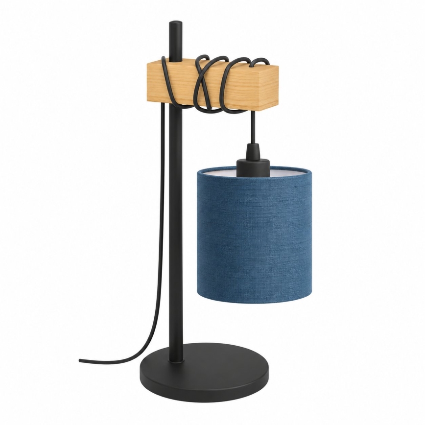 BRILAGI - Lampă de masă NUBILA 1xE27/40W/230V maro/negru/albastru închis