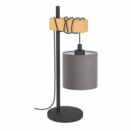 BRILAGI - Lampă de masă NUBILA 1xE27/40W/230V maro/negru/antracit