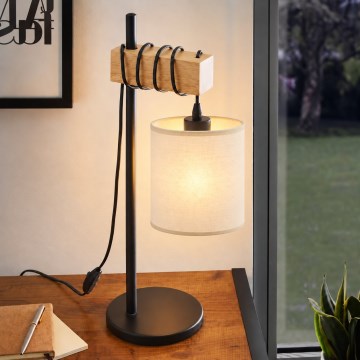 BRILAGI - Lampă de masă NUBILA 1xE27/40W/230V maro/negru/crem