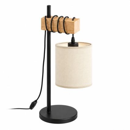 BRILAGI - Lampă de masă NUBILA 1xE27/40W/230V maro/negru/crem