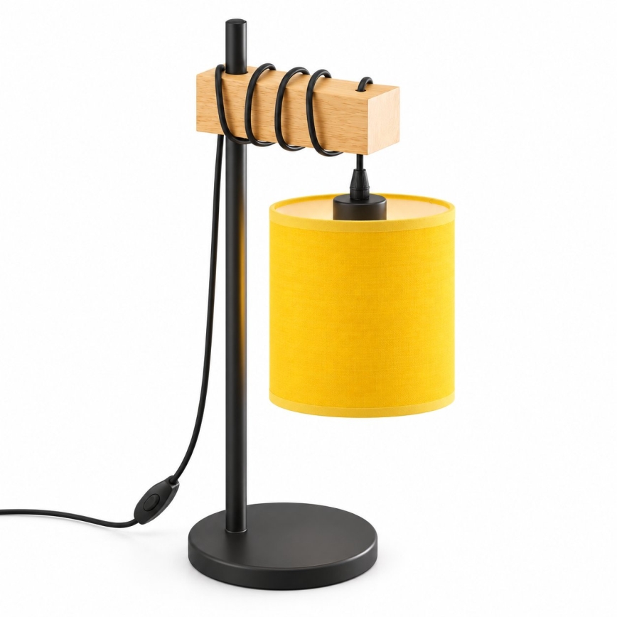 BRILAGI - Lampă de masă NUBILA 1xE27/40W/230V maro/negru/galben
