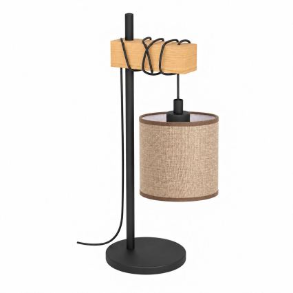 BRILAGI - Lampă de masă NUBILA 1xE27/40W/230V maro/negru