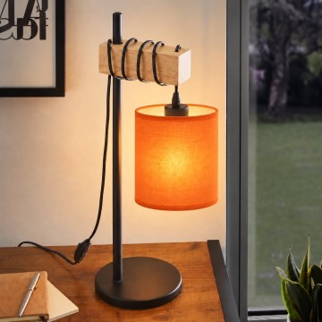 BRILAGI - Lampă de masă NUBILA 1xE27/40W/230V maro/negru/portocaliu
