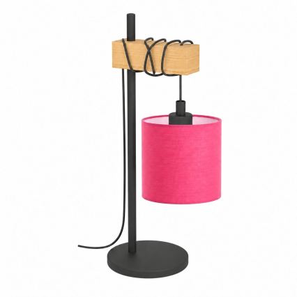 BRILAGI - Lampă de masă NUBILA 1xE27/40W/230V maro/negru/roz