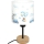 Brilagi - Lampă de masă pentru copii BOBO WOOD 1xE27/25W/230V stejar/negru/alb/albastru/ursuleți