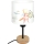Brilagi - Lampă de masă pentru copii BOBO WOOD 1xE27/25W/230V stejar/negru/alb/cu animale