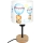 Brilagi - Lampă de masă pentru copii BOBO WOOD 1xE27/25W/230V stejar/negru/alb/cu animaluțe