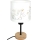 Brilagi - Lampă de masă pentru copii BOBO WOOD 1xE27/25W/230V stejar/negru/alb/cu unicorni