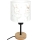 Brilagi - Lampă de masă pentru copii BOBO WOOD 1xE27/25W/230V stejar/negru/alb/iepurași