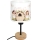 Brilagi - Lampă de masă pentru copii BOBO WOOD 1xE27/25W/230V stejar/negru/alb/roz/zâne