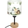 Brilagi - Lampă de masă pentru copii BOBO WOOD 1xE27/25W/230V stejar/negru/alb/verde/junglă