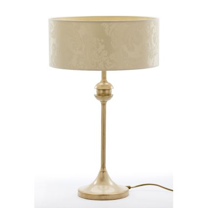 Brilagi - Lampă de masă SAPHIRE 1xE27/15W/230V crem/auriu/patină