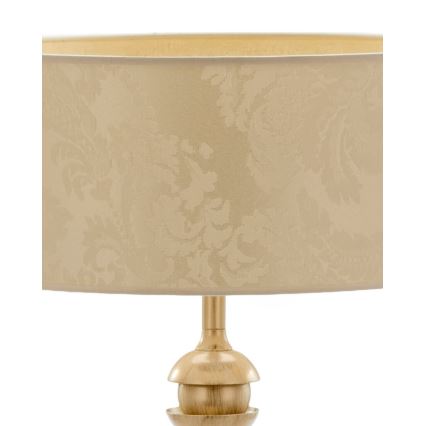 Brilagi - Lampă de masă SAPHIRE 1xE27/15W/230V crem/auriu/patină
