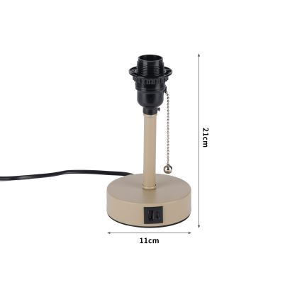 Brilagi - Lampă de masă TABLON cu port USB, 1xE27/25W/230V, bej