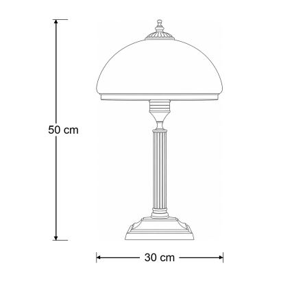 Brilagi - Lampă de masă TAURUS 2xE14/11W/230V bronz