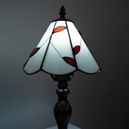 Brilagi - Lampă de masă Tiffany cu vitralii FOLIA 1xE27/60W/230V