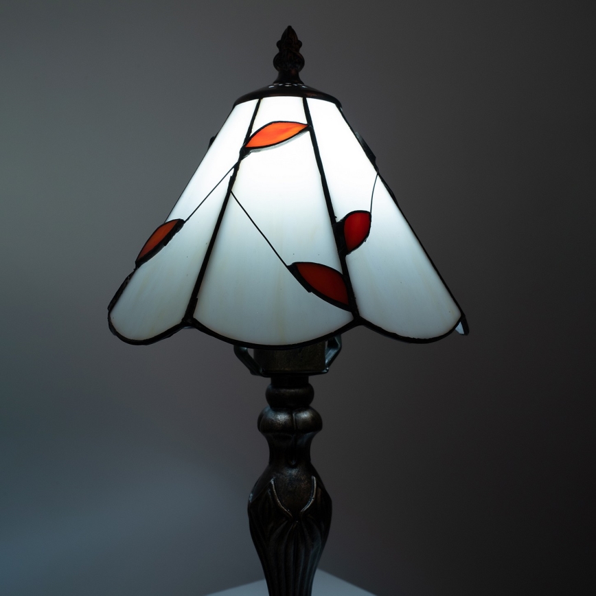 Brilagi - Lampă de masă Tiffany cu vitralii FOLIA 1xE27/60W/230V