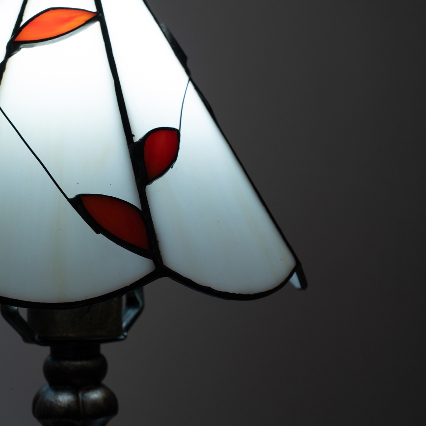 Brilagi - Lampă de masă Tiffany cu vitralii FOLIA 1xE27/60W/230V