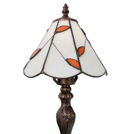Brilagi - Lampă de masă Tiffany cu vitralii FOLIA 1xE27/60W/230V