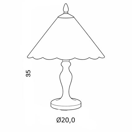 Brilagi - Lampă de masă Tiffany cu vitralii FOLIA 1xE27/60W/230V