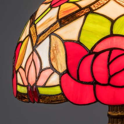 Brilagi - Lampă de masă Tiffany cu vitralii GARLAN 1xE27/40W/230V