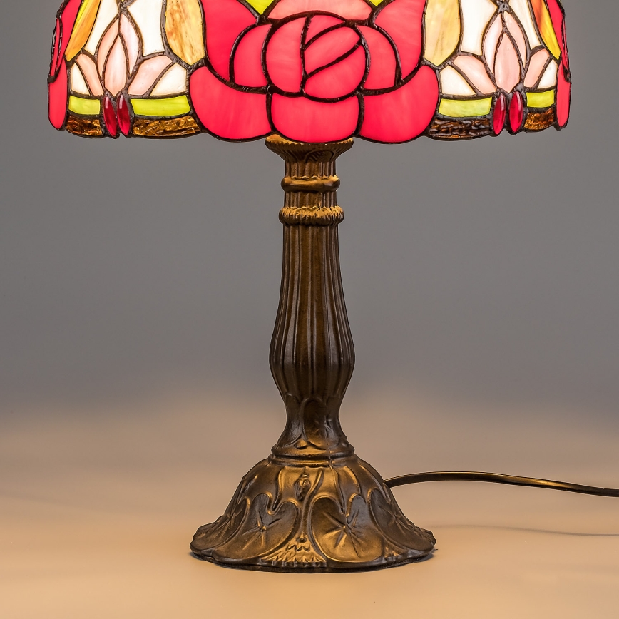 Brilagi - Lampă de masă Tiffany cu vitralii GARLAN 1xE27/40W/230V