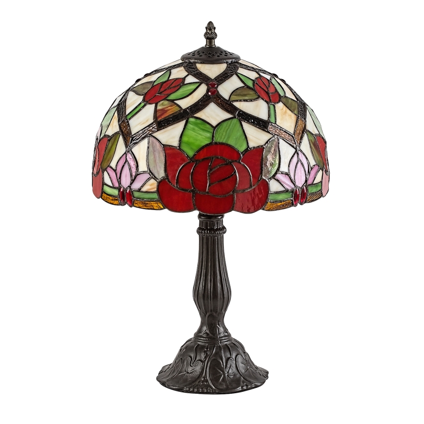 Brilagi - Lampă de masă Tiffany cu vitralii GARLAN 1xE27/40W/230V