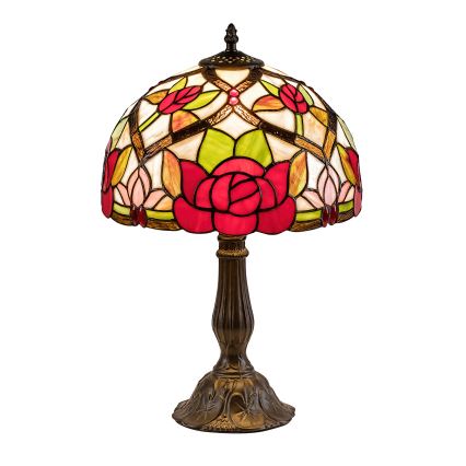 Brilagi - Lampă de masă Tiffany cu vitralii GARLAN 1xE27/40W/230V