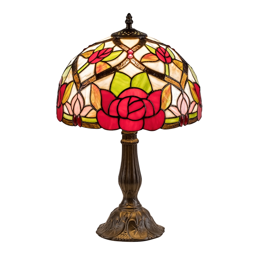 Brilagi - Lampă de masă Tiffany cu vitralii GARLAN 1xE27/40W/230V