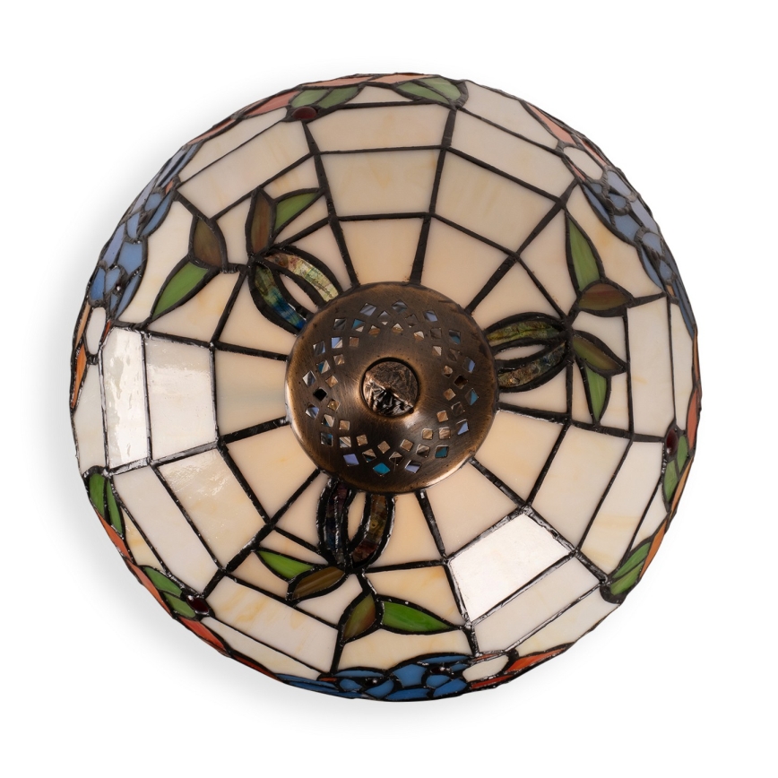 Brilagi - Lampă de masă Tiffany cu vitralii JUNGLE 1xE27/60W/230V + 1xE14/40W