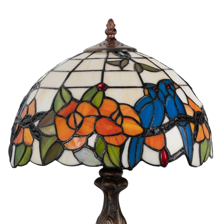Brilagi - Lampă de masă Tiffany cu vitralii JUNGLE 1xE27/60W/230V
