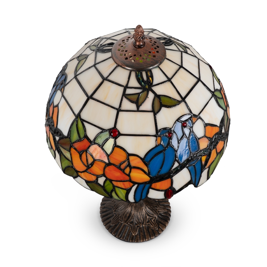 Brilagi - Lampă de masă Tiffany cu vitralii JUNGLE 1xE27/60W/230V