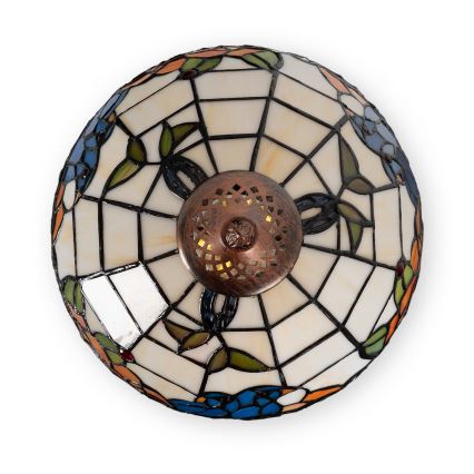 Brilagi - Lampă de masă Tiffany cu vitralii JUNGLE 1xE27/60W/230V