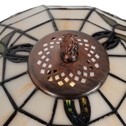 Brilagi - Lampă de masă Tiffany cu vitralii JUNGLE 1xE27/60W/230V