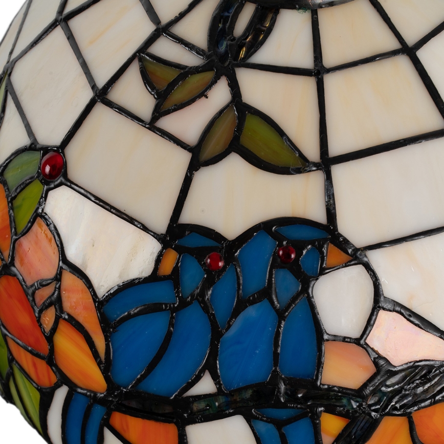 Brilagi - Lampă de masă Tiffany cu vitralii JUNGLE 1xE27/60W/230V