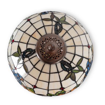 Brilagi - Lampă de masă Tiffany cu vitralii JUNGLE, 1xE27/60W/230V