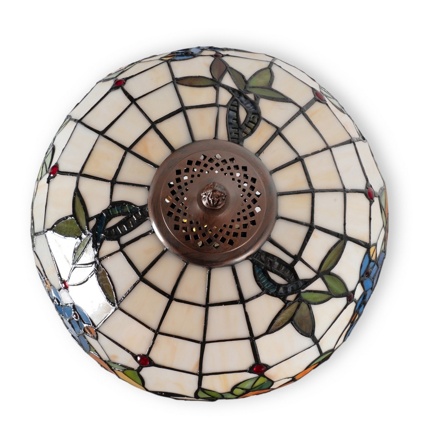 Brilagi - Lampă de masă Tiffany cu vitralii JUNGLE, 1xE27/60W/230V