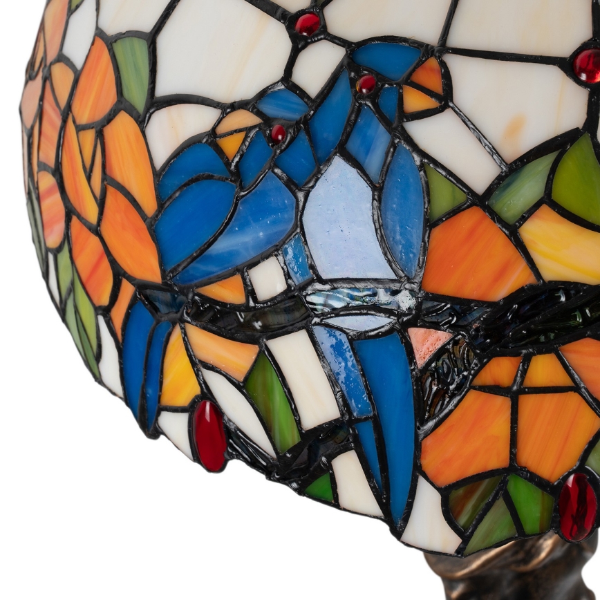 Brilagi - Lampă de masă Tiffany cu vitralii JUNGLE, 1xE27/60W/230V