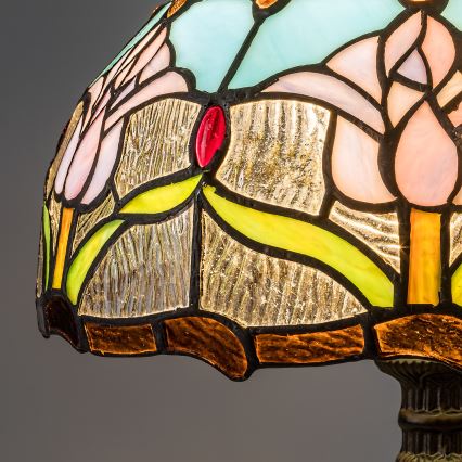 Brilagi - Lampă de masă Tiffany cu vitralii LORAS 1xE27/40W/230V